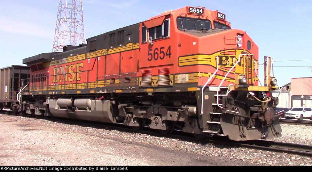 BNSF coal train DPU